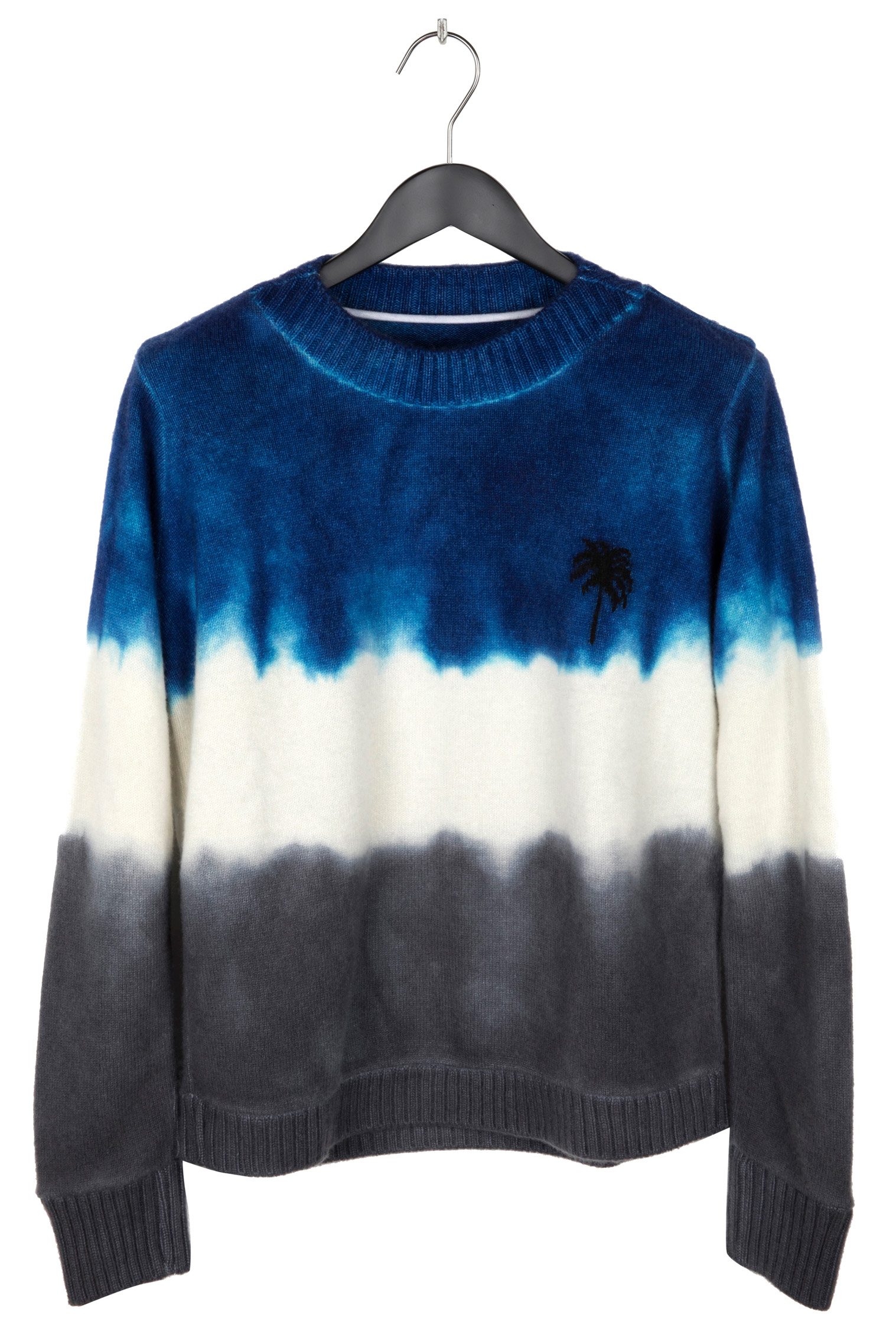 THE ELDER STATESMAN Intarsia Dyed Palm Tree Sweater – endstation gallery.