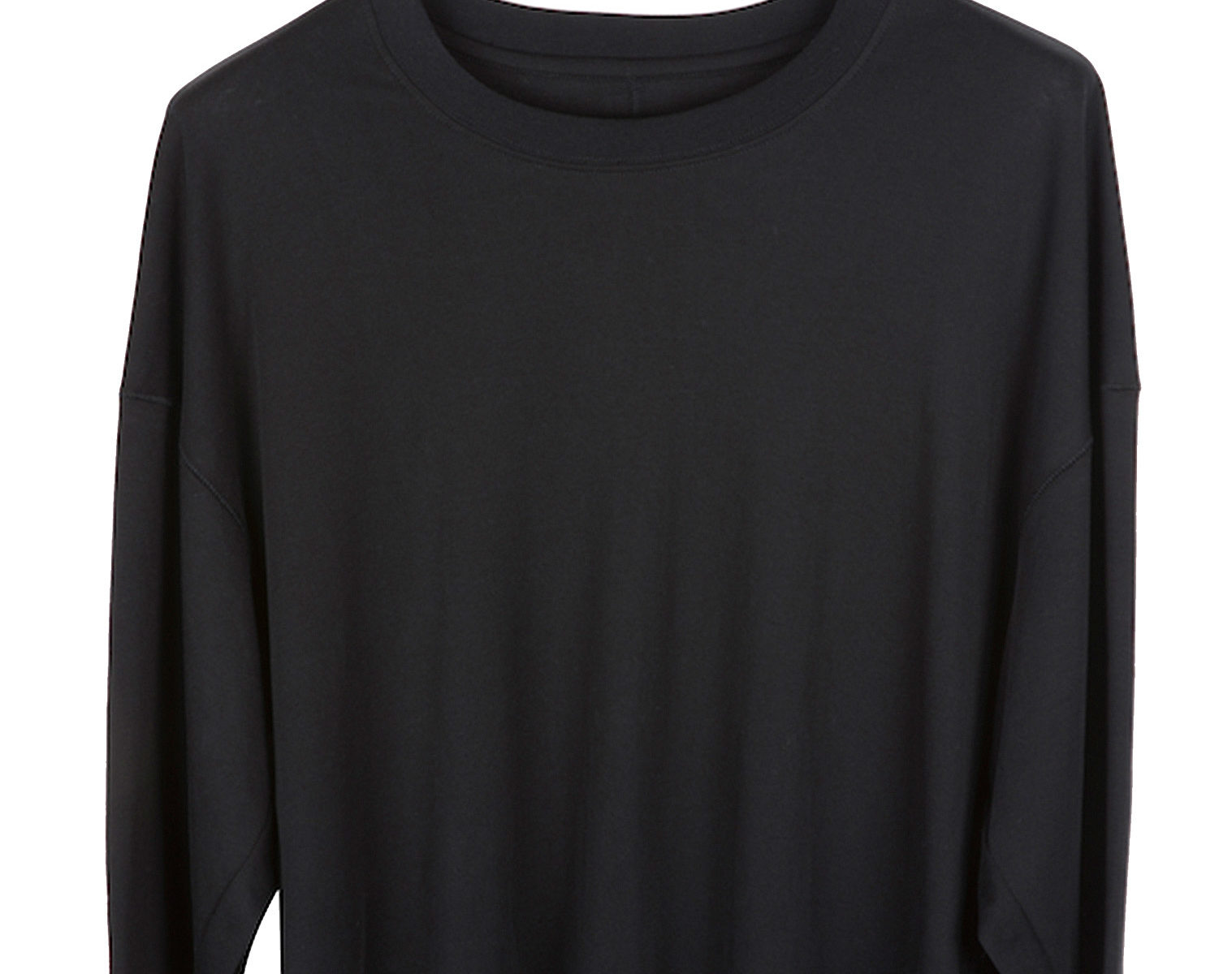 SONG FOR THE MUTE Cropped Relaxed Shirt black 1
