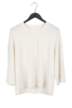 SONG FOR THE MUTE Cropped Relaxed Shirt ecru 1
