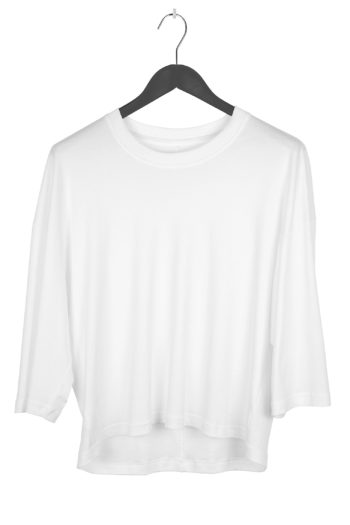 SONG FOR THE MUTE Cropped Relaxed Shirt white 1