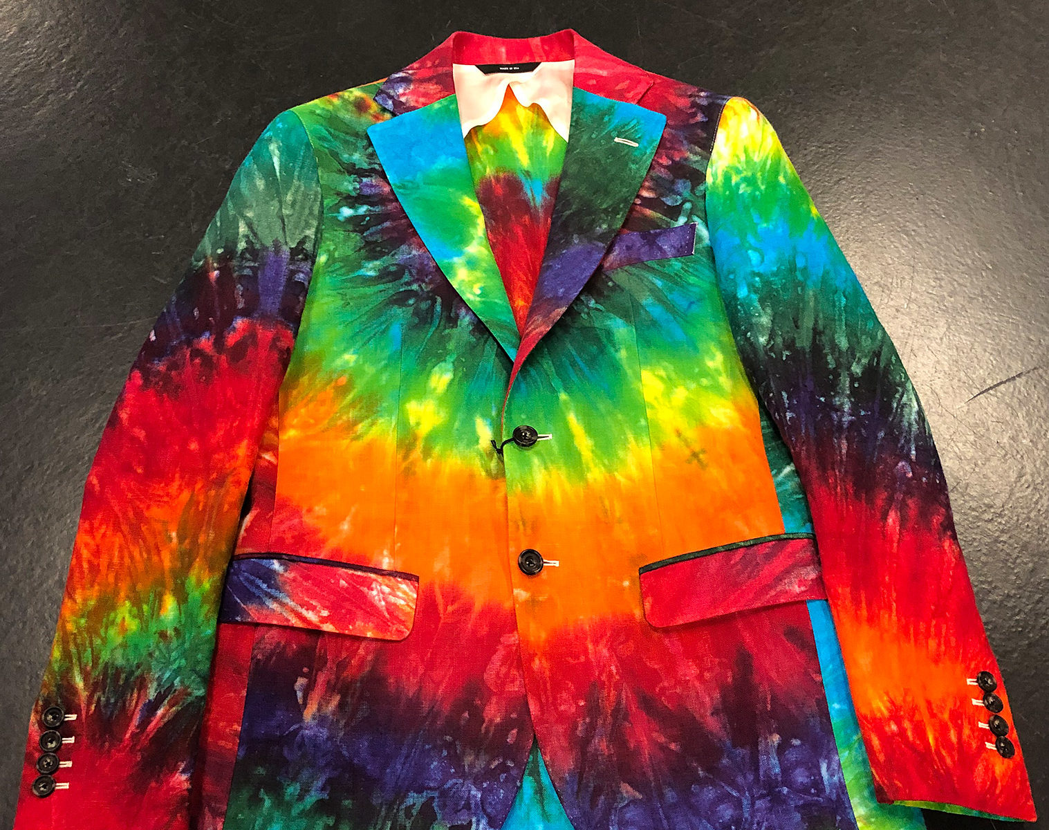 R13 Tie Dye Rainbow Boyfriend Blazer 1