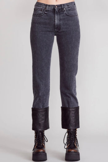 R13 Axl Slim Jeans W Leather Cuff 1