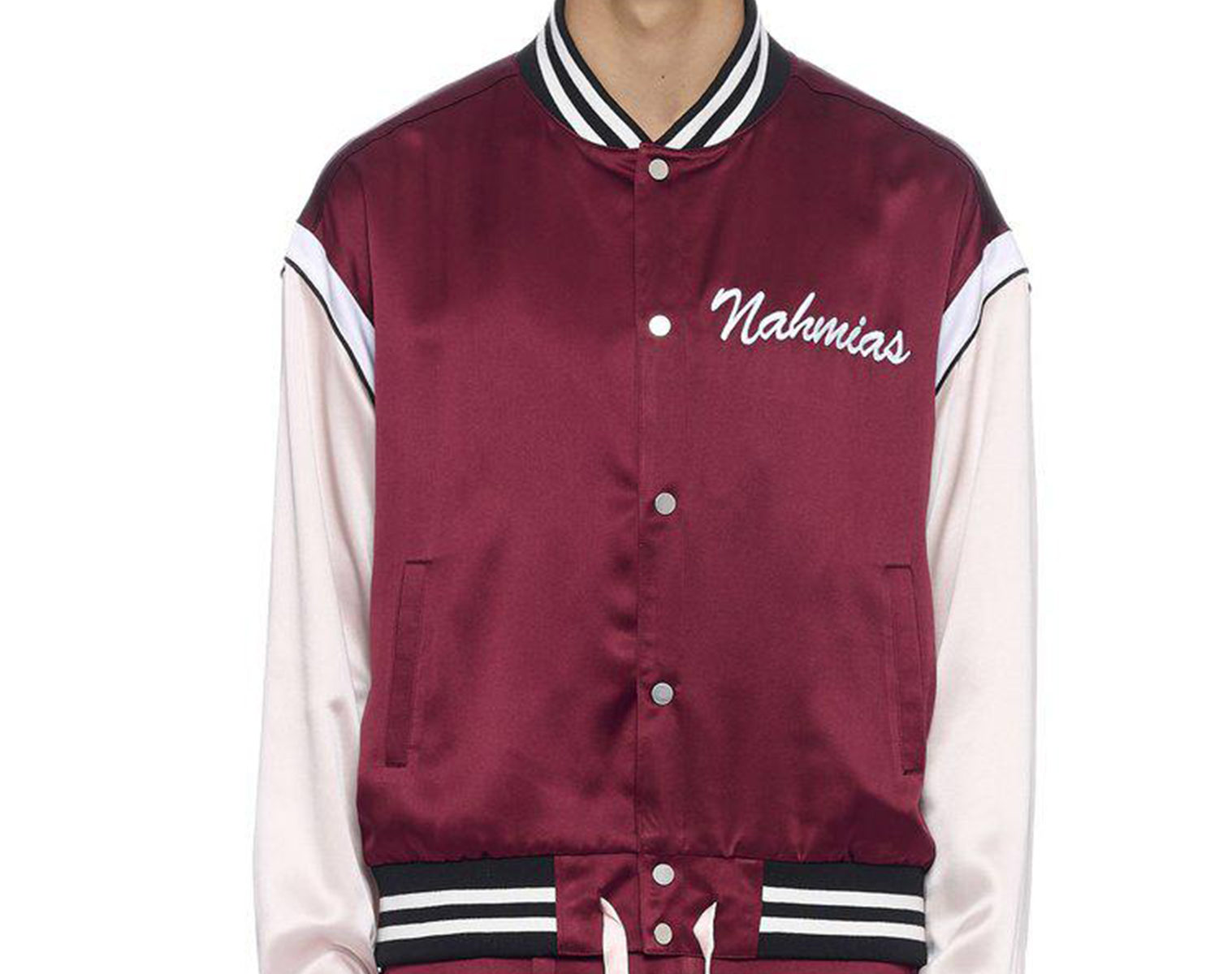 NAHMIAS Silk Varsity Jacket 1