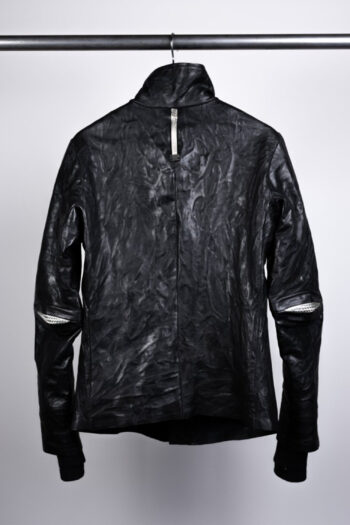 ISAAC SELLAM Padded High Neck Leather Jacket 3 1